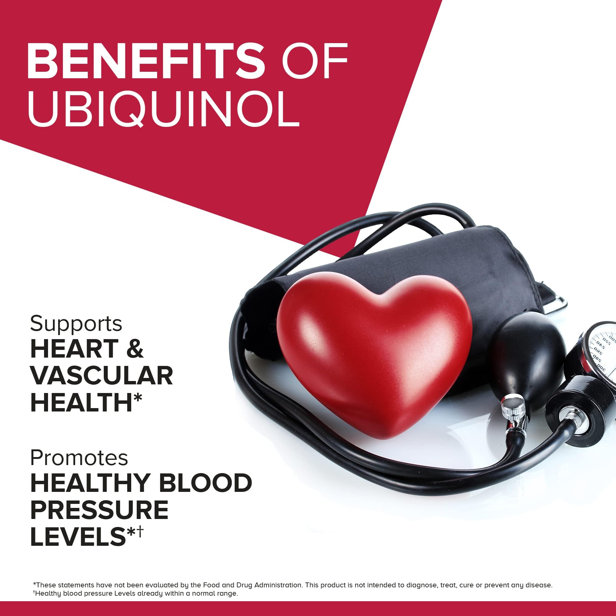 Qunol Ubiquinol CoQ10 100mg Softgels – Superior Absorption – 60 Count