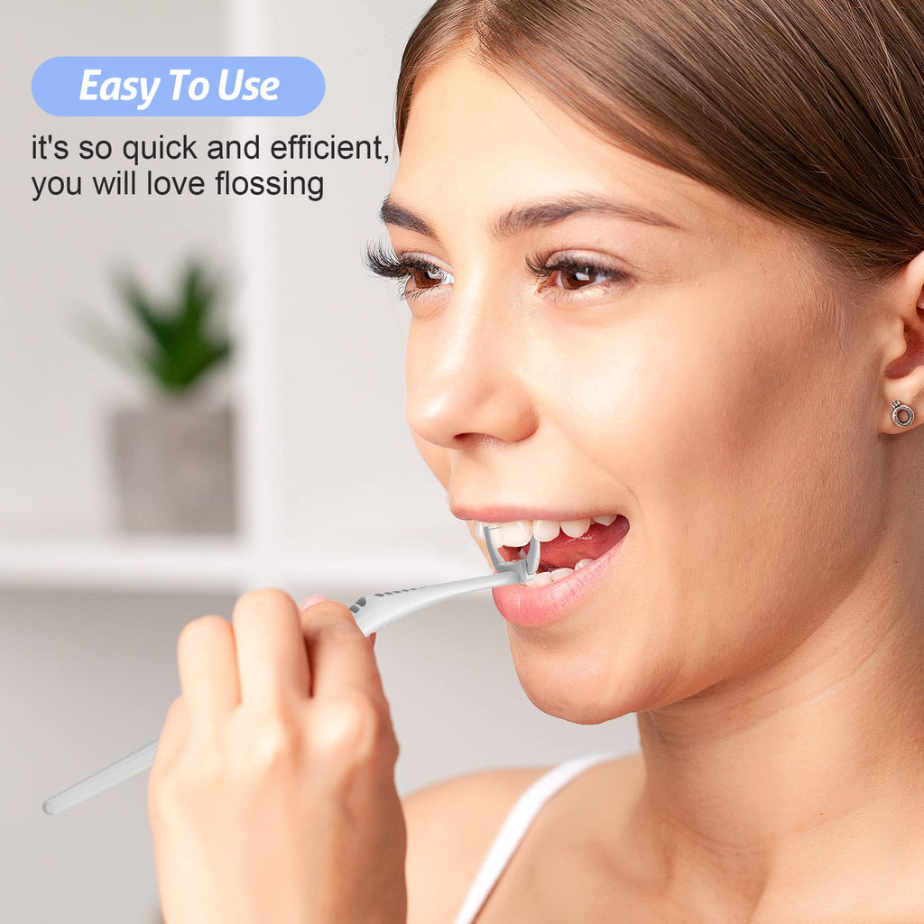 RAZOKO Disposable Snap-On Flosser Refill Heads – 180 Count | Fits RAZOKO Dental Floss Handle