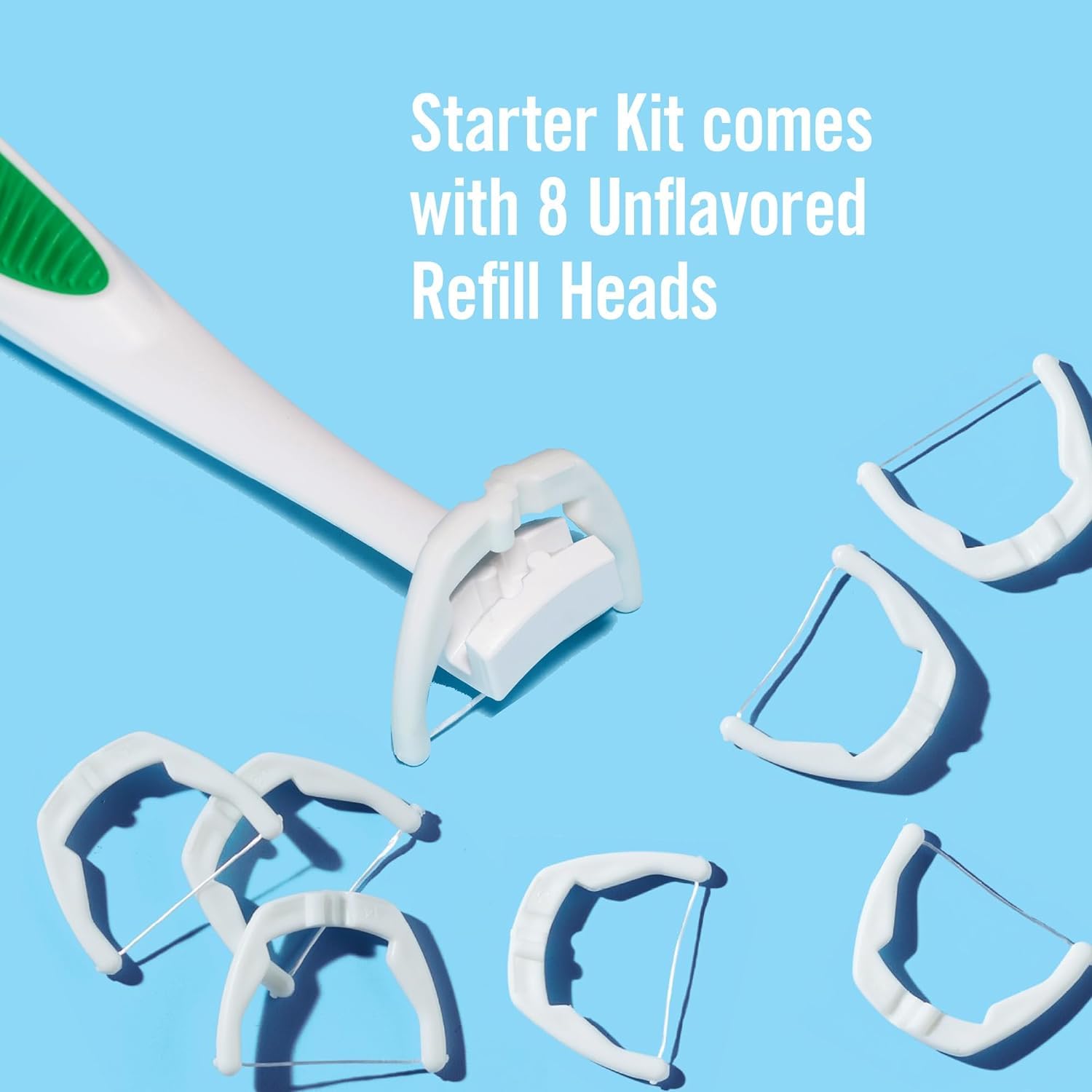 REACH Ultraclean Access Flosser Starter Pack - Durable Yarn Floss & Refills