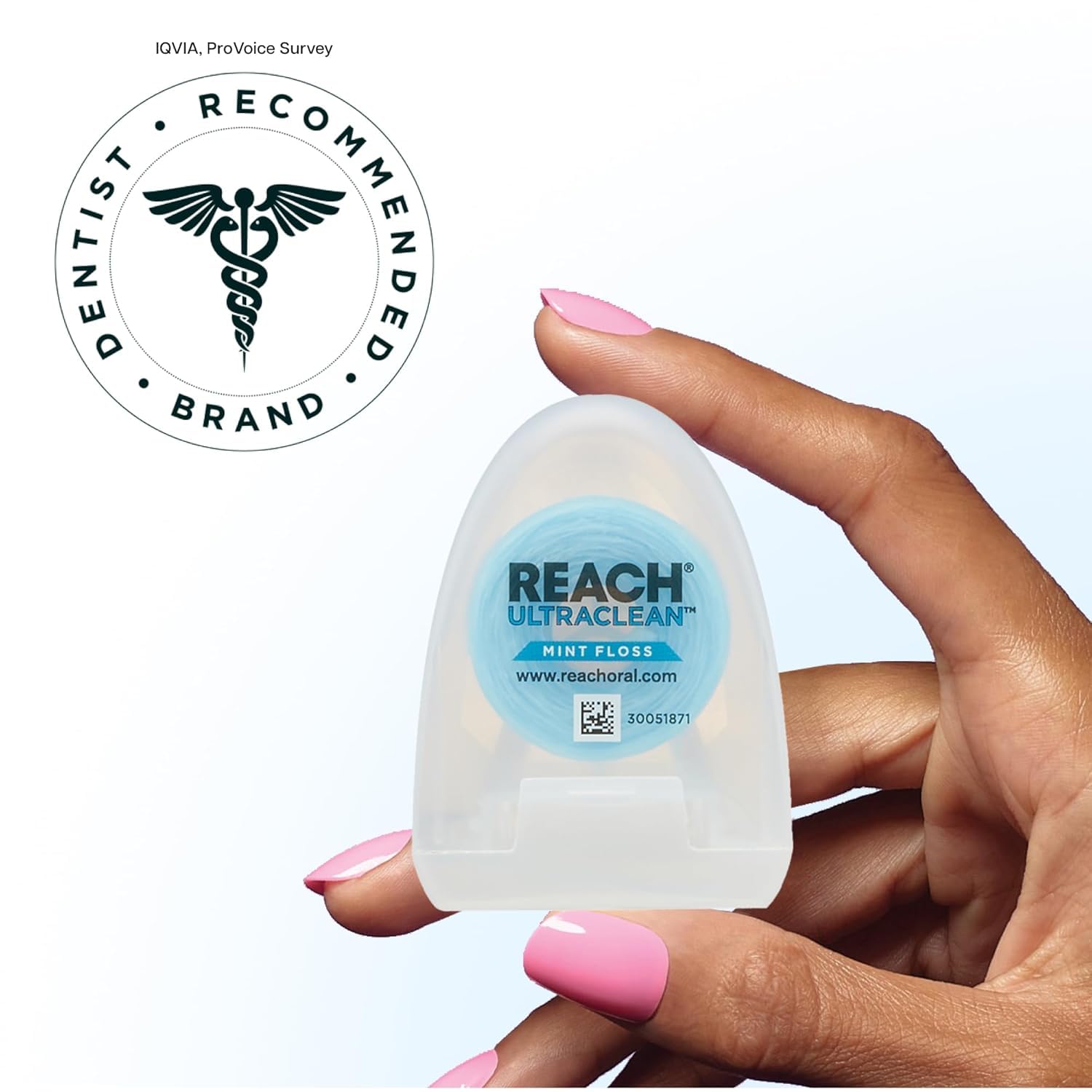 REACH Ultraclean Mint Floss 30 Yards (Pack of 2) | Dentist-Approved Floss