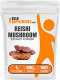 Reishi Mushroom Extract Powder – 500g (1g/Serving) – Gluten Free | BulkSupplements
