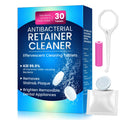 Retainer Cleaner Tablets for Invisalign – Sulphate-Free Effervescent Cleaner with Aligner Tools