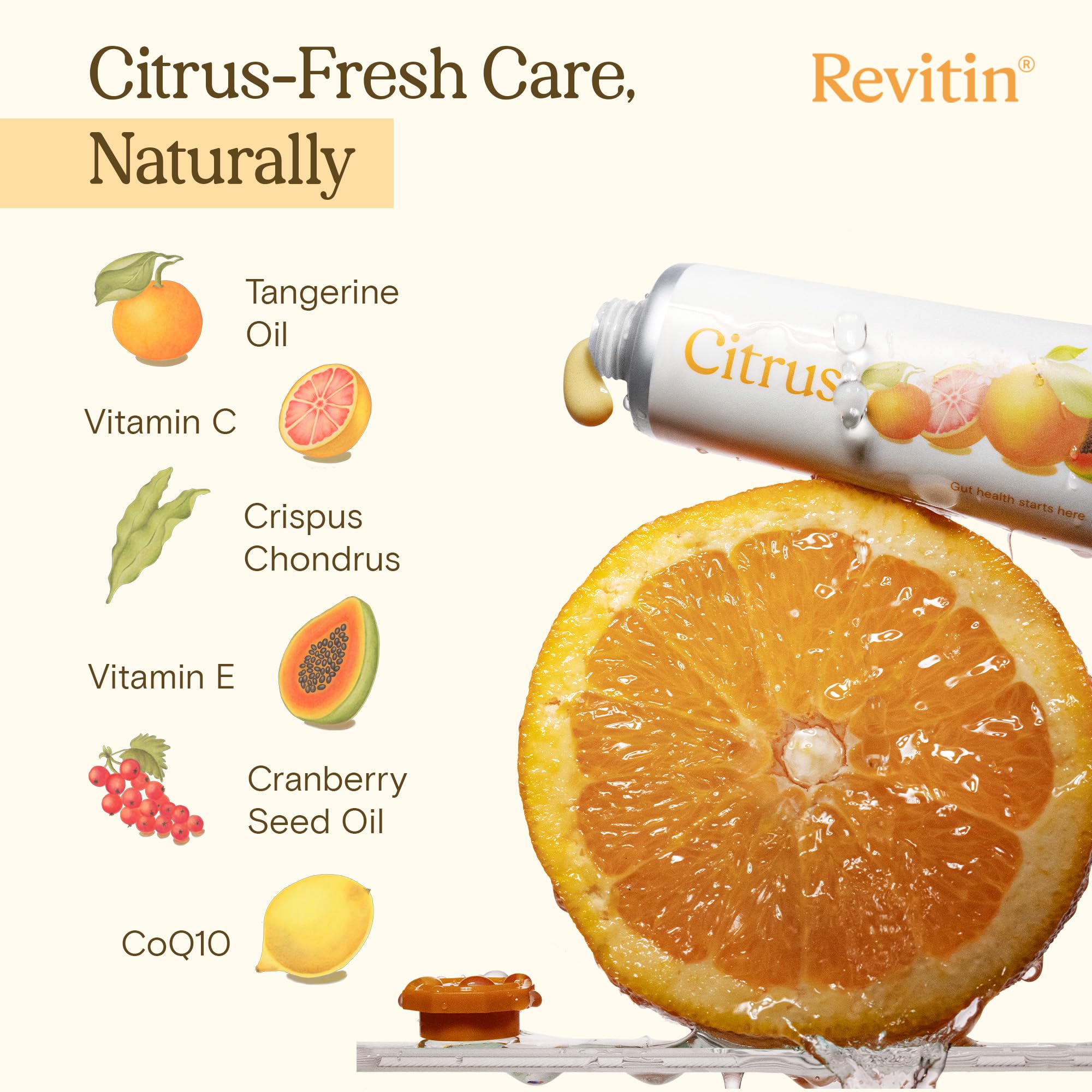 Revitin Toothpaste – Fluoride-Free Prebiotic Citrus Gel | Non-Toxic, Kid Approved | Pack of 3