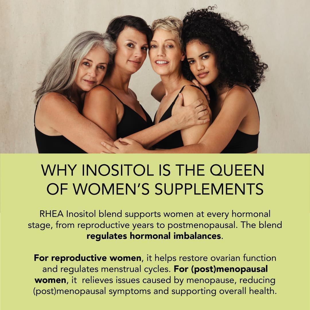 Rhea Myo-Inositol & D-Chiro Inositol for Women – 40:1 Ratio, 30 Servings