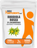 BulkSupplements Rhodiola Extract Powder – 3% Salidrosides, 200 mg/Serving, Gluten Free, 1kg