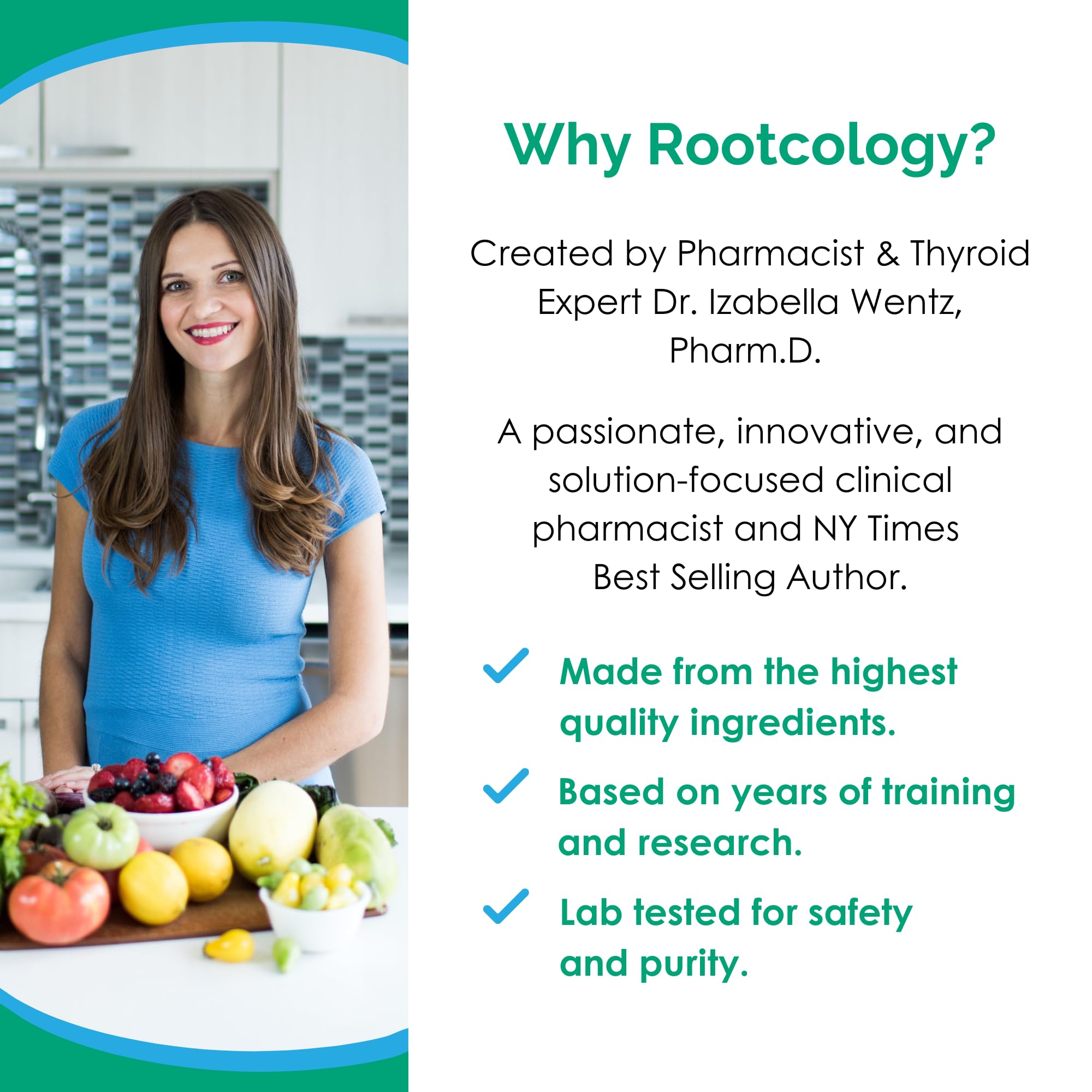 Rootcology by Dr. Izabella Wentz - Black Cumin Seed Extract | Digestive & Skin Support | 60 Softgels