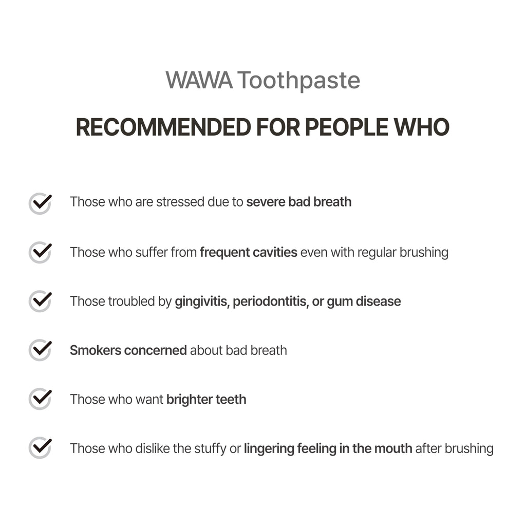 ROROBELL Wawa Toothpaste with Wasabi – Peppermint, Bad Breath, Sensitivity & Gum Health | Pack of 5