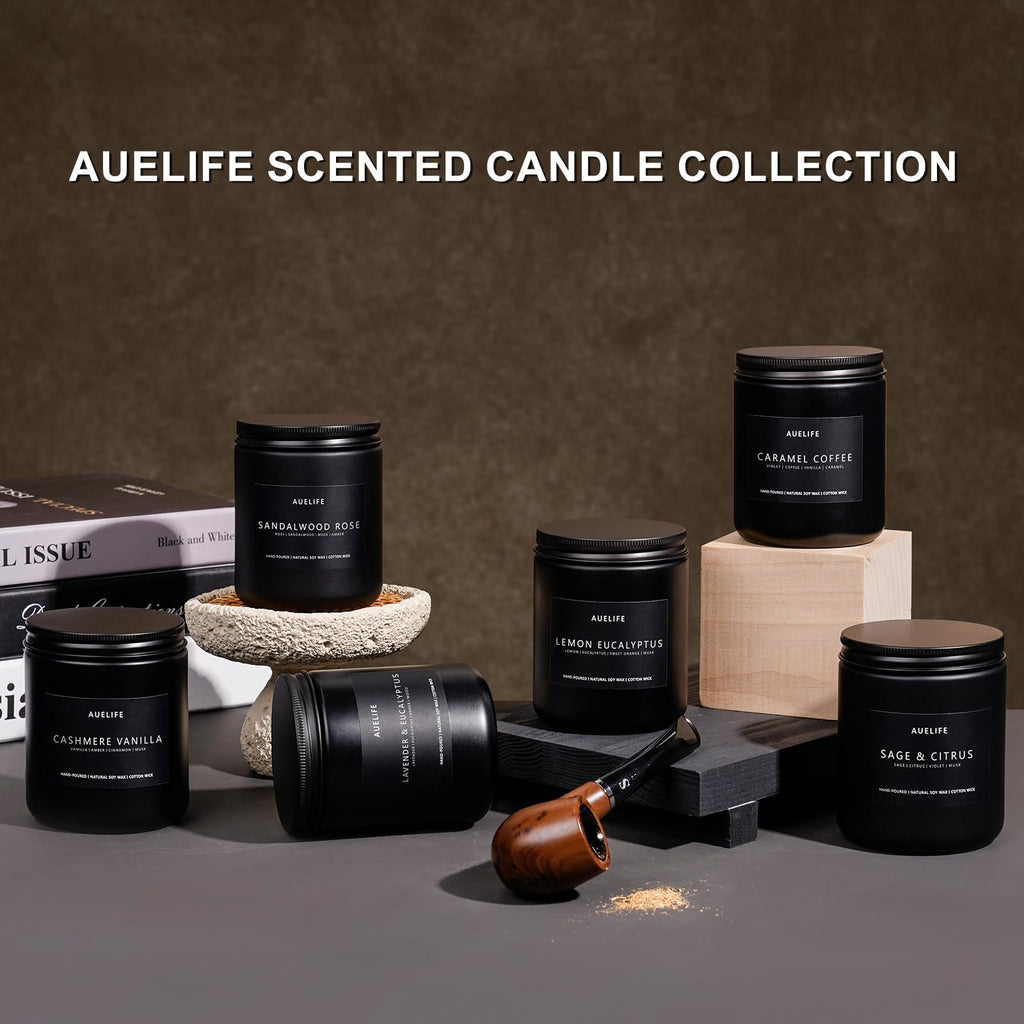 Men's Scented Candles Set — 4-Pack Soy Candles for Home, Gifts for Dad | Father's Day