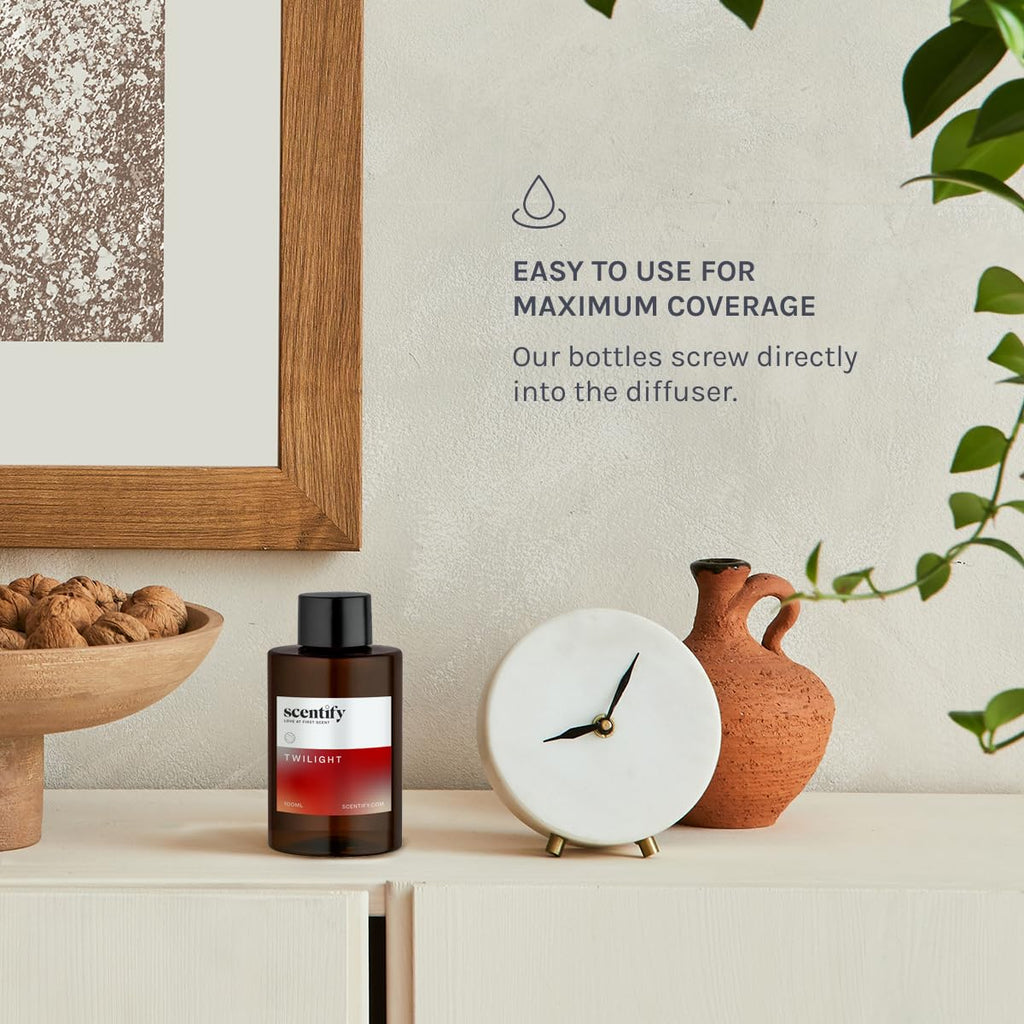 Scentify Holiday Twilight Aroma Oil for Oil Diffusers – Apple, Spice, Clove, Citrus (100ml) | Luxurious Aromatherapy