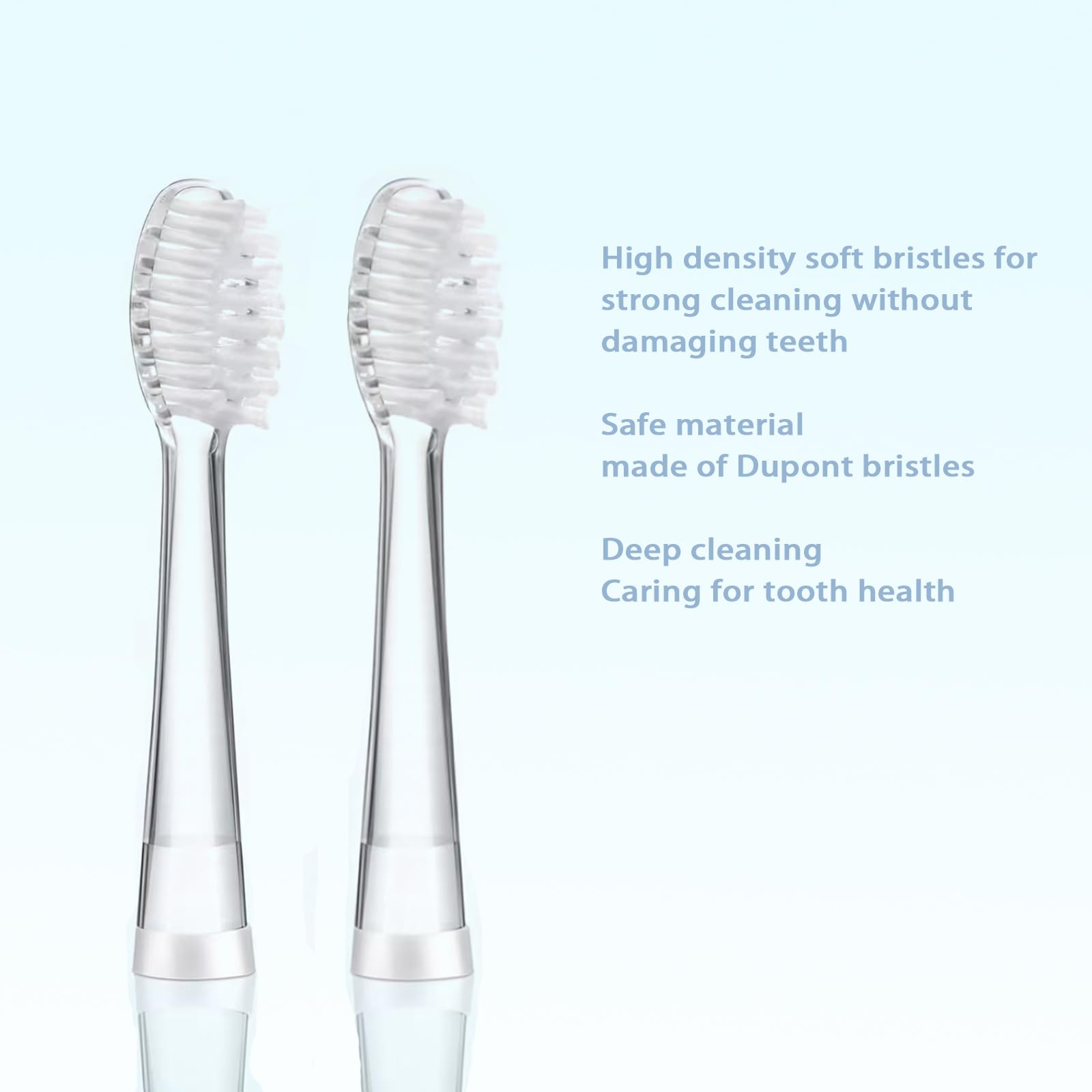 Seago K6/Kids Replacement Brush Heads 4 Pack - SG513, SG977, EK2/EK5/EK6