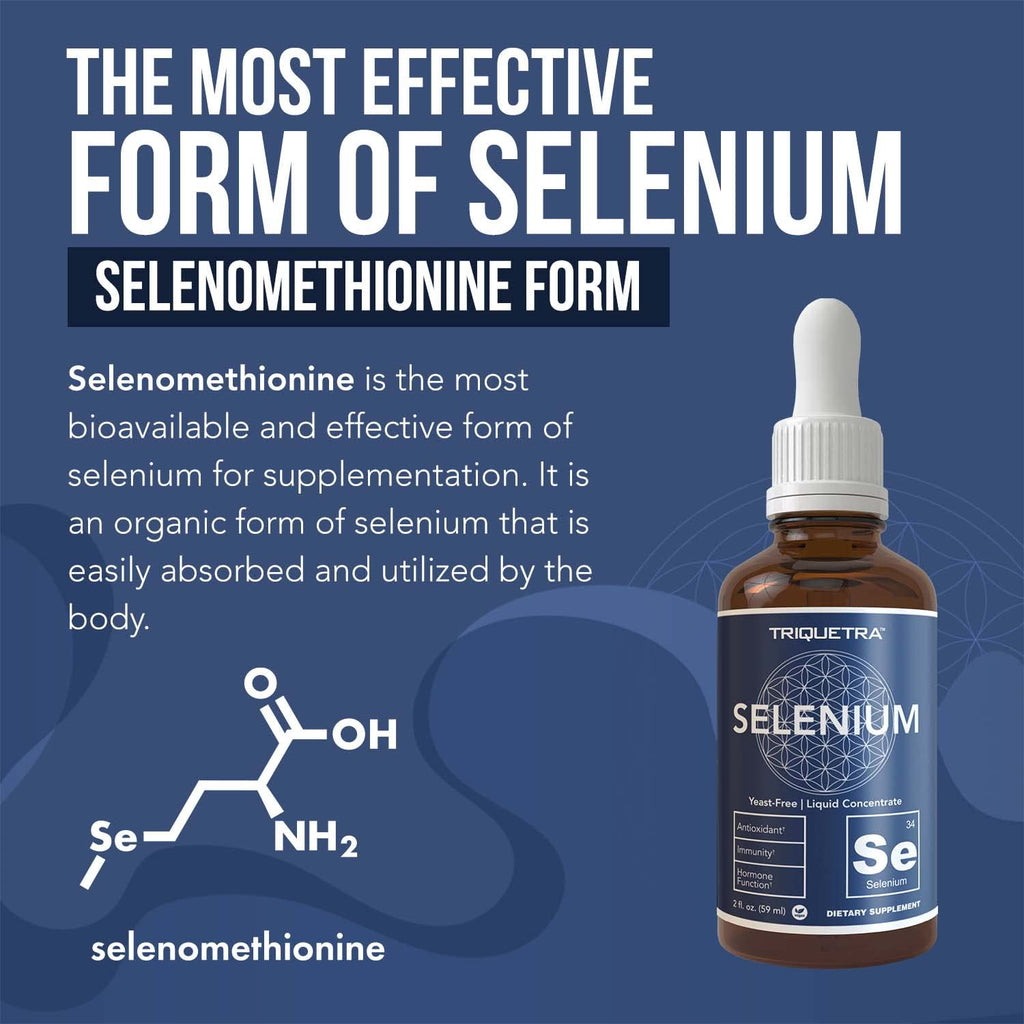 Selenium 200 mcg Selenomethionine - Sublingual Drops, 300 Servings (Vegan) - 2 oz