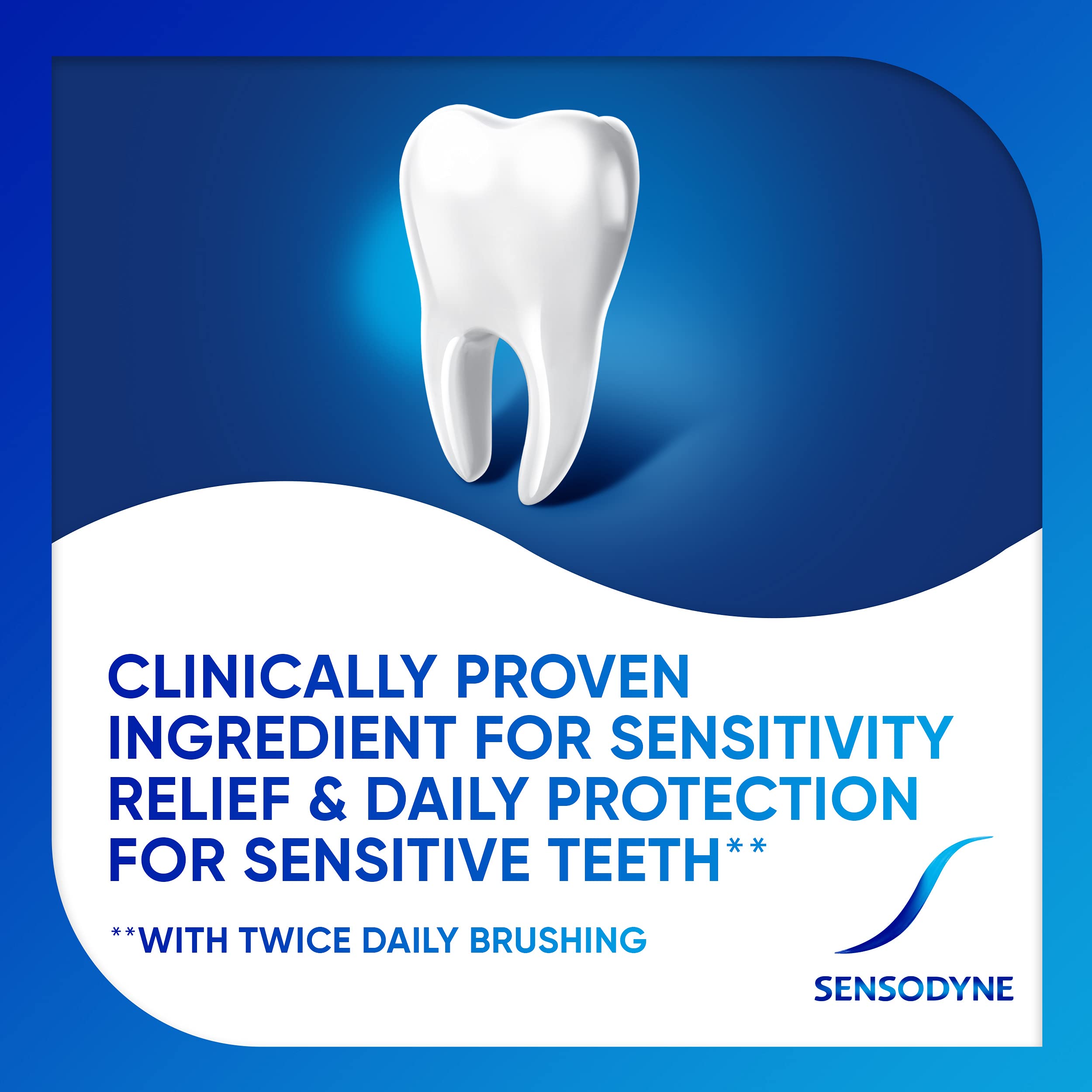 Sensodyne Repair and Protect Whitening Toothpaste – 3 x 3.4 oz for Sensitive Teeth & Cavity Prevention