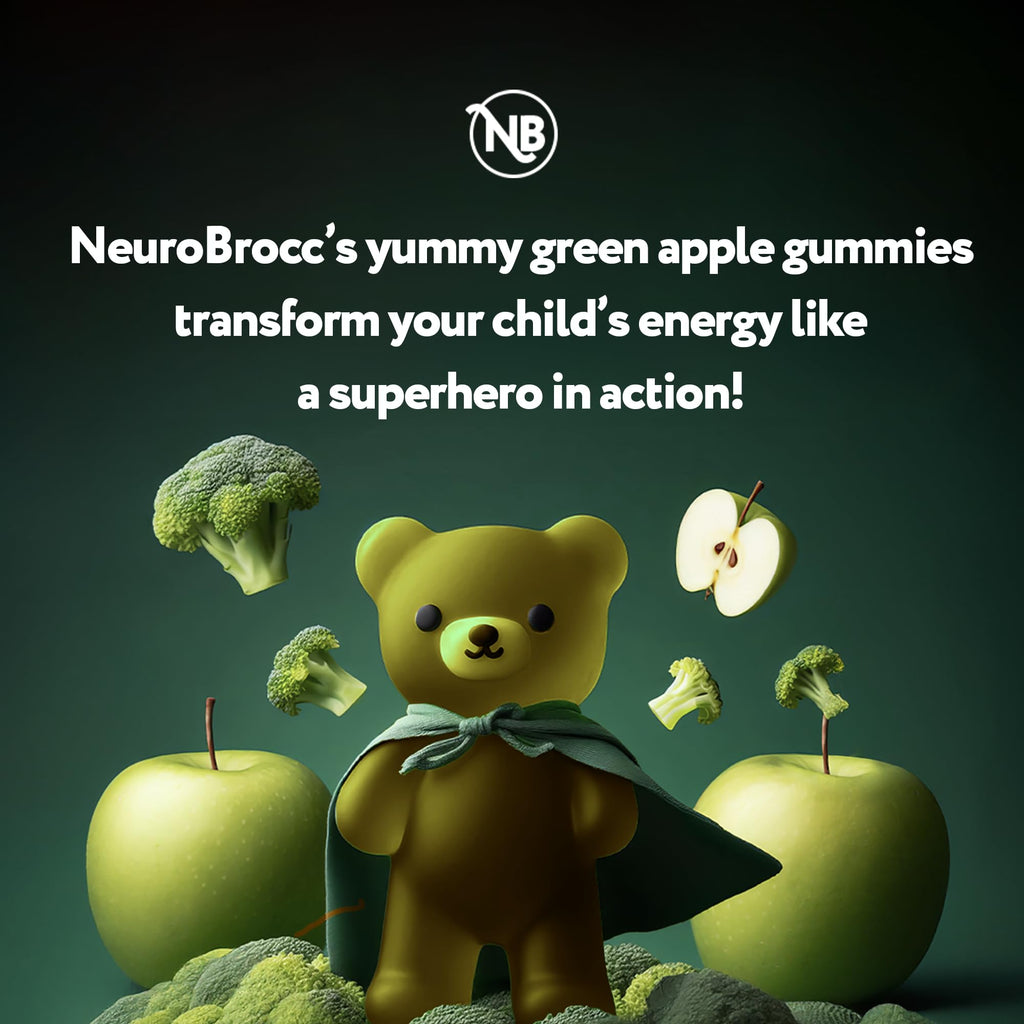 Sensory Scout NeuroBrocc Sulforaphane Gummies – Vegan Green Apple, 60 Gummies