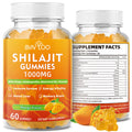 Shilajit Gummies 1000mg Sugar Free - 60 Gummies - 85+ Minerals & Fulvic Acid