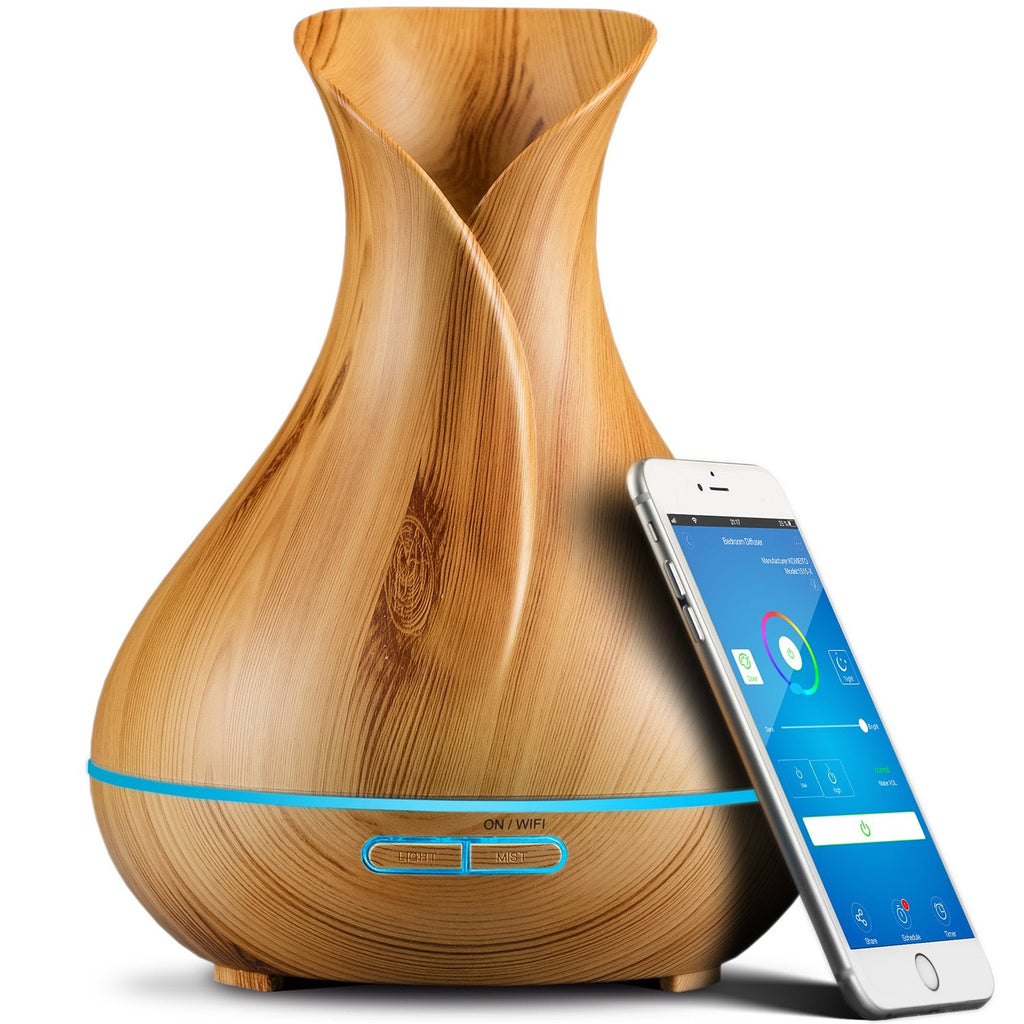 Sierra Modern Home Smart WiFi Diffuser – Alexa & Google Home – 400ml