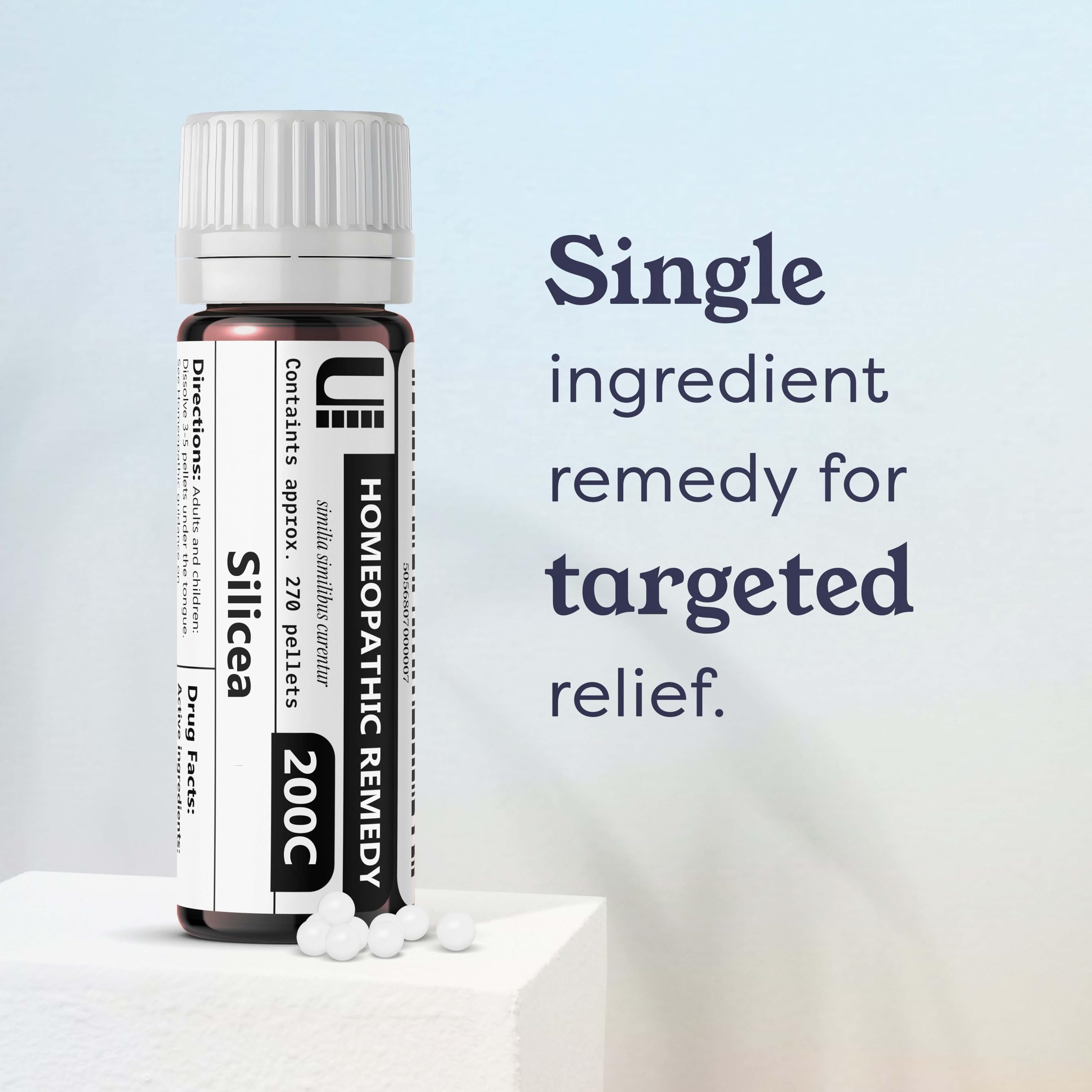 Silicea 200C Homeopathic Remedy, 270 Pellets – Lactose-Free