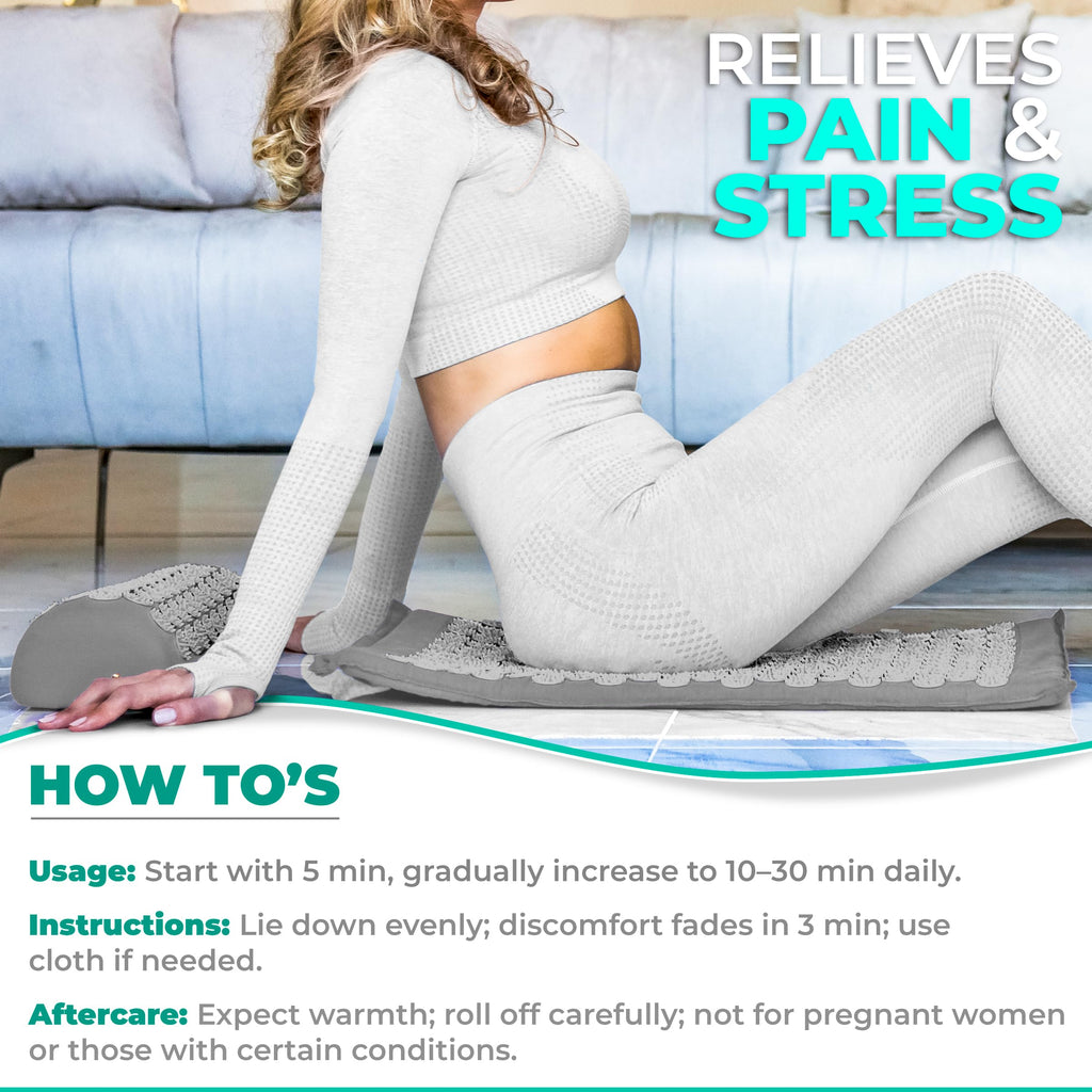 Sivan Health Acupressure Mat & Pillow Set – Stress & Pain