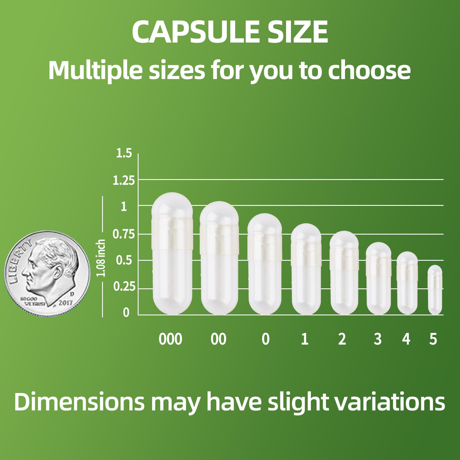 Size 3 Empty Capsules – 130 Count Clear Vegetarian Capsule Kit for DIY Supplements
