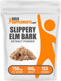 Slippery Elm Bark Extract Powder 750mg - Gluten Free (100g) | BulkSupplements