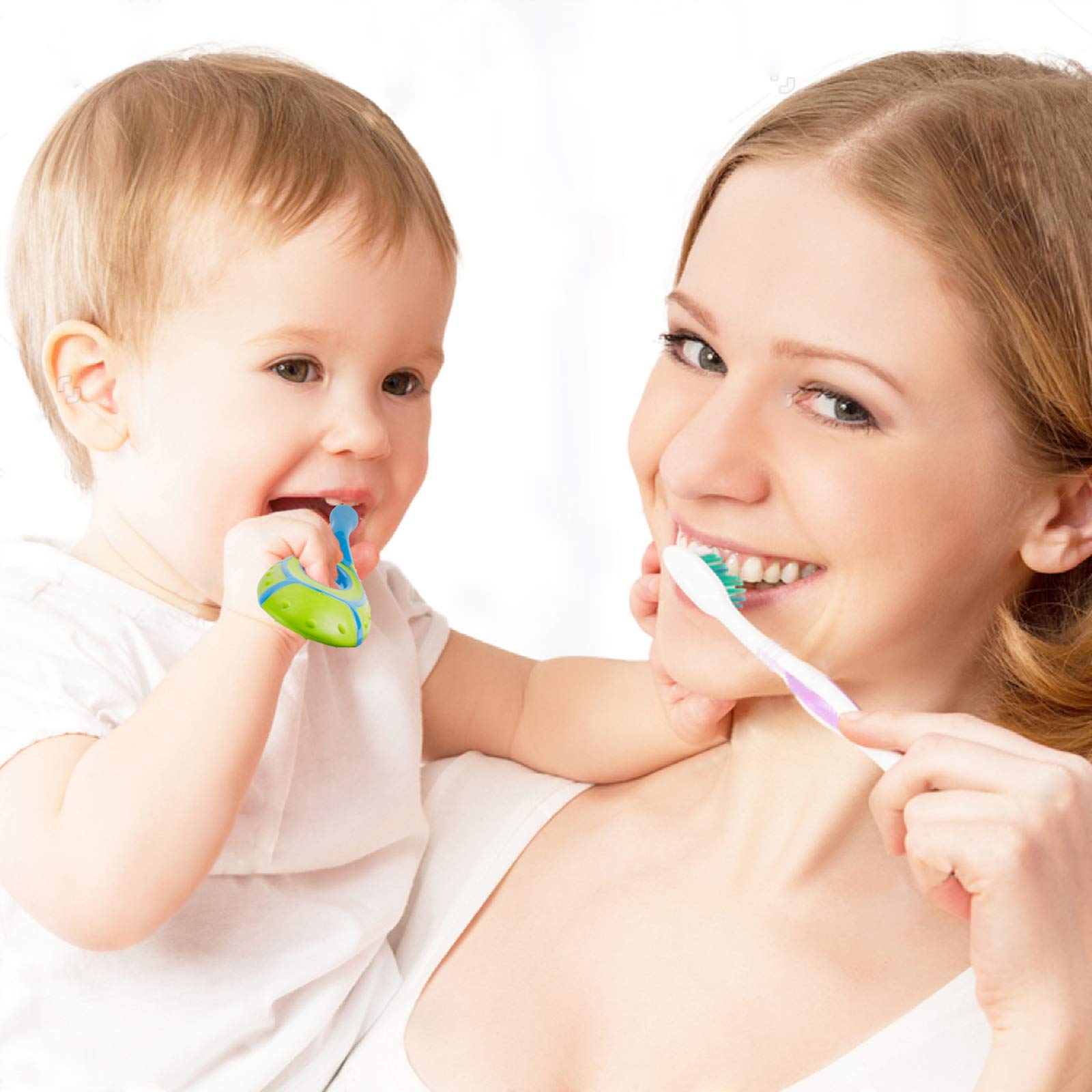 Slotic Baby Toothbrush 0-2Y - 4-Pack with Extra Soft Bristles - Dentist Recommended