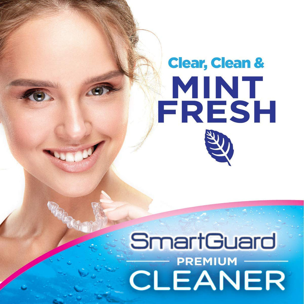 SmartGuard Premium Cleaner Crystals & Case – 110 Cleanings | Clear Braces & Retainers