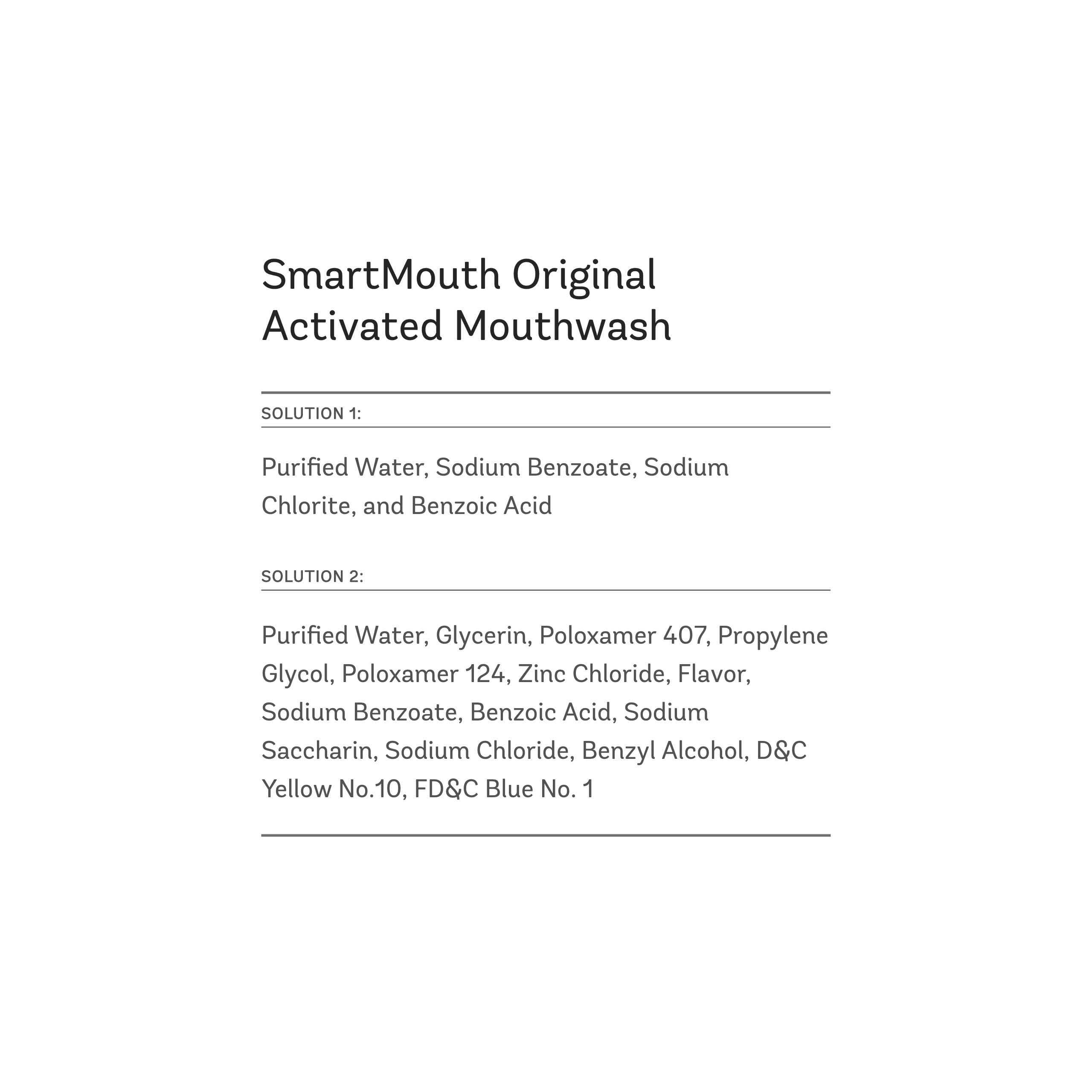 SmartMouth Original Activated Mouthwash – 40 Pack Travel Singles, Fresh Mint