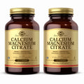 Solgar Calcium Magnesium Citrate – 100 Tablets Pack of 2 – Non-GMO, Vegan, Gluten Free, Kosher | 40 Servings