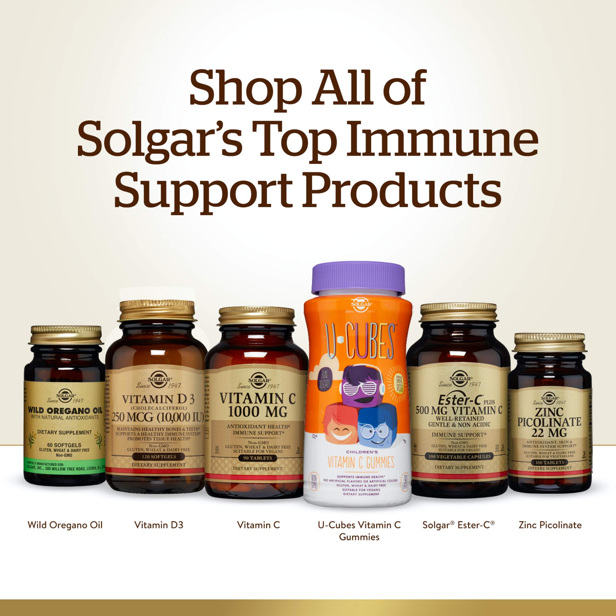 Solgar Ester-C Plus 1000 mg Vitamin C – 60 Tablets | Gentle on Stomach, Immune Support