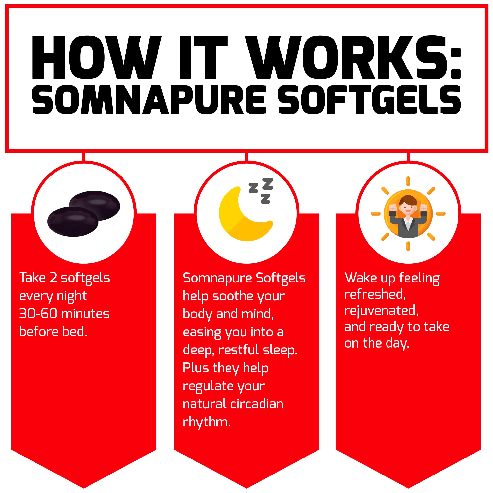 FORCE FACTOR Somnapure Softgels 2-Pack – Sleep Aid with Melatonin, Ashwagandha & Valerian Root (120 Softgels)