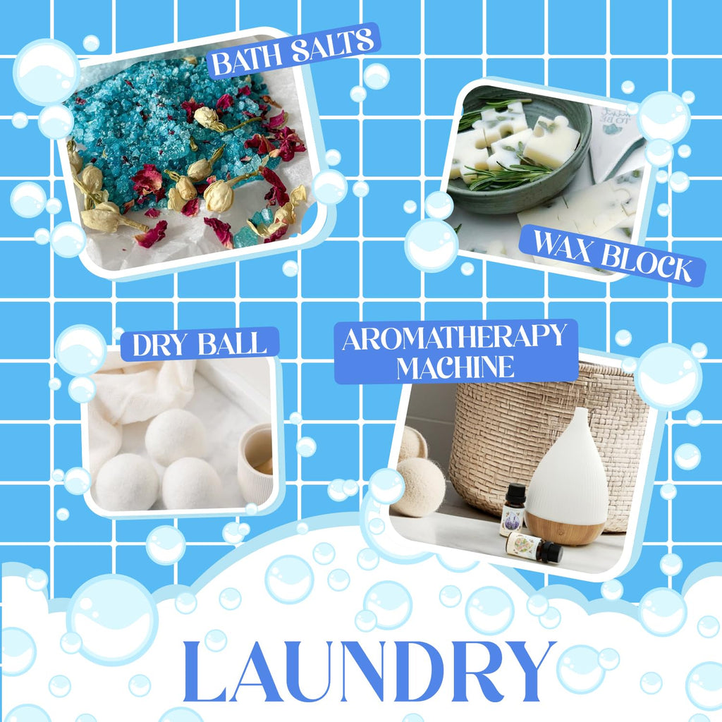 Soulorigin Laundry Fragrance Oils Set – Essential Oils for Diffuser & Fresh Laundry Scent