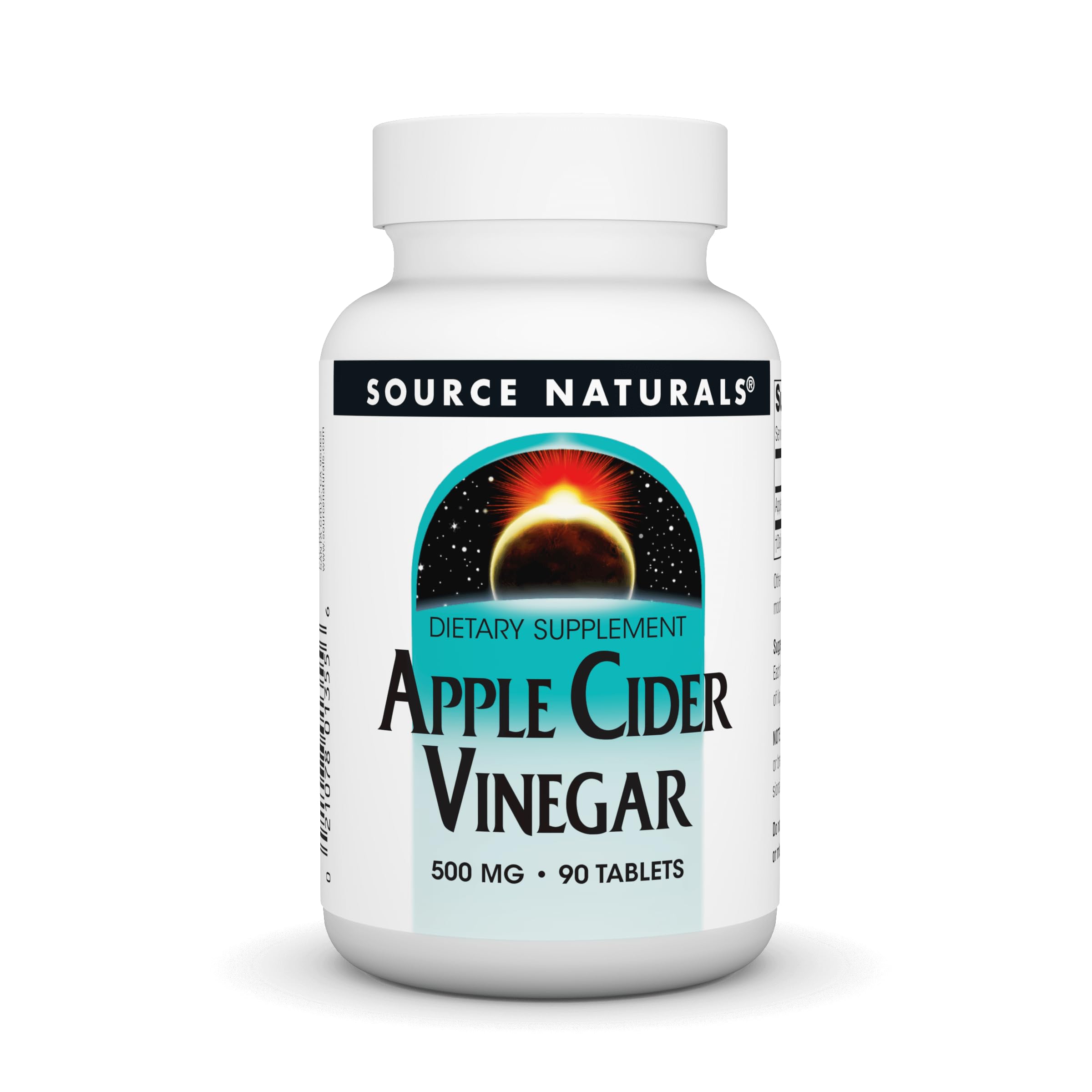 Source Naturals Apple Cider Vinegar 500mg, 90 Tablets - Dietary Supplement
