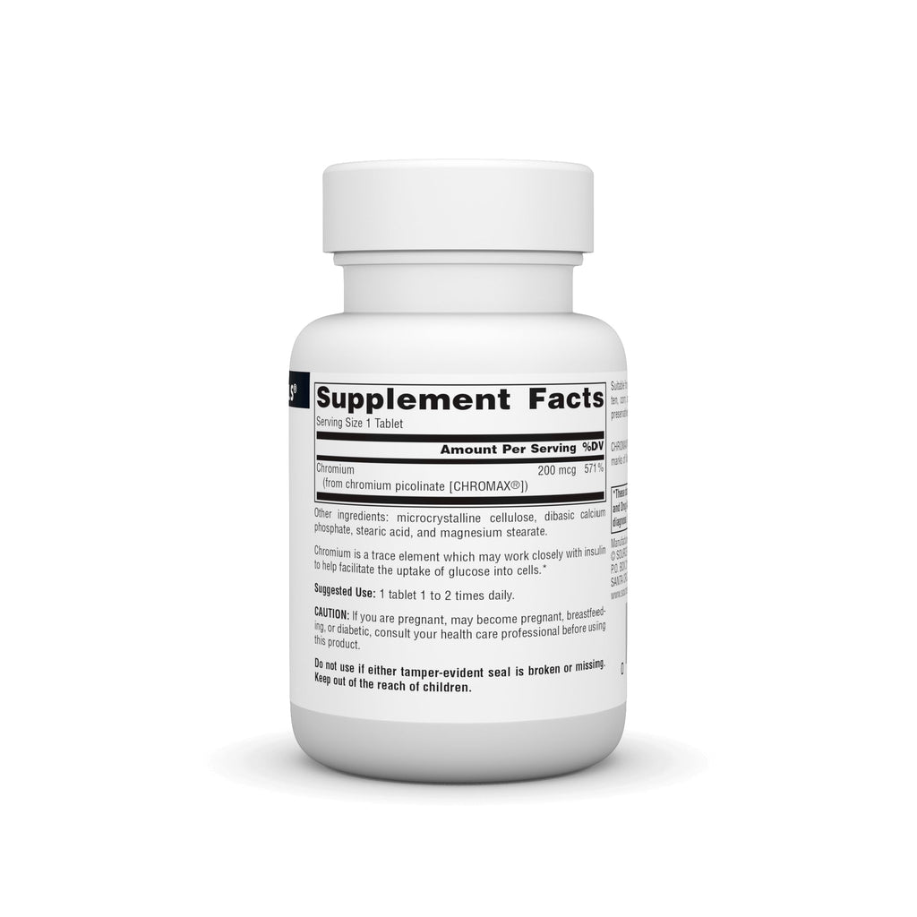 Source Naturals Chromium Picolinate 200 mcg Tablet – 120 Count