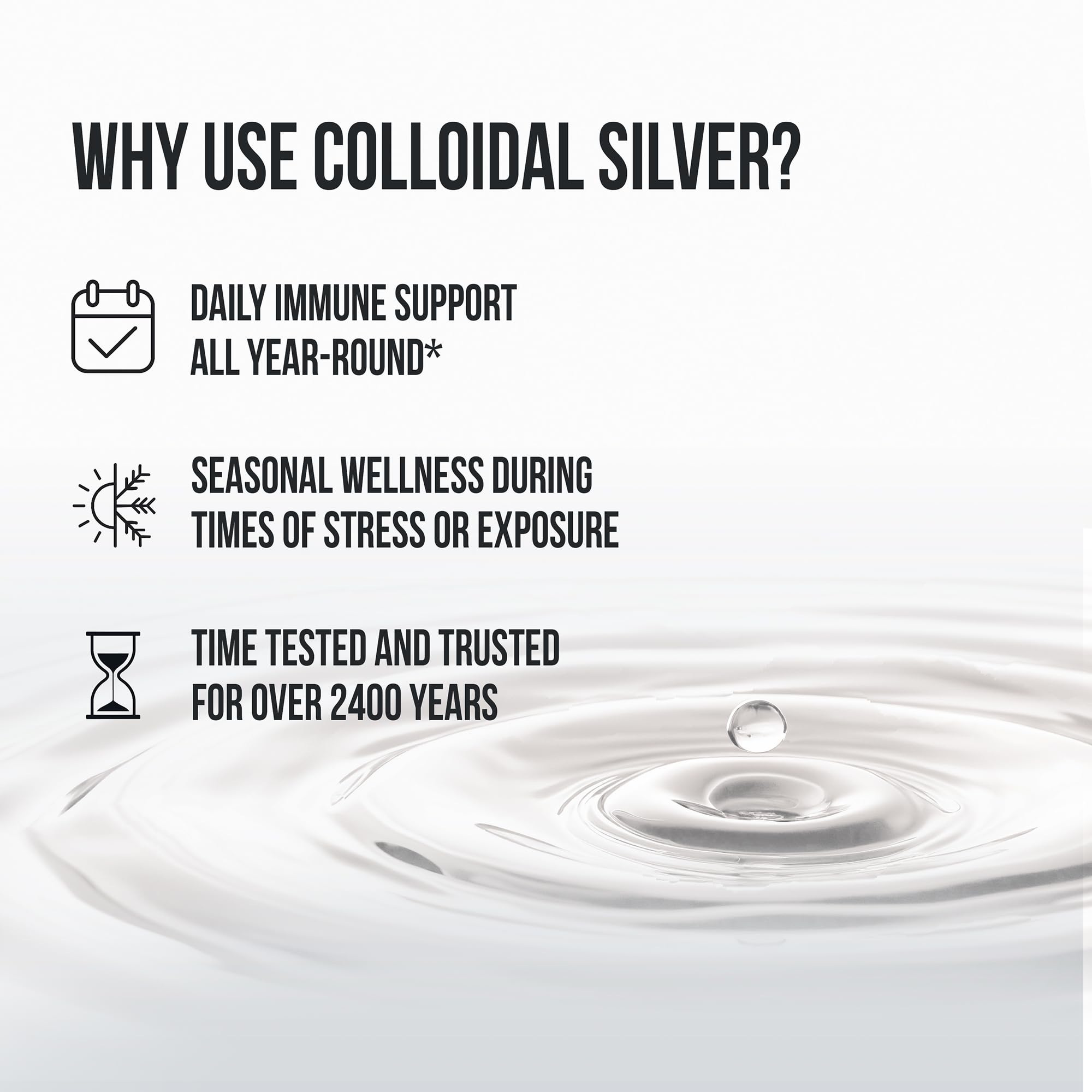 Sovereign Silver Bio-Active Silver Hydrosol 10 ppm, 16 oz – Premium Colloidal Silver Liquid