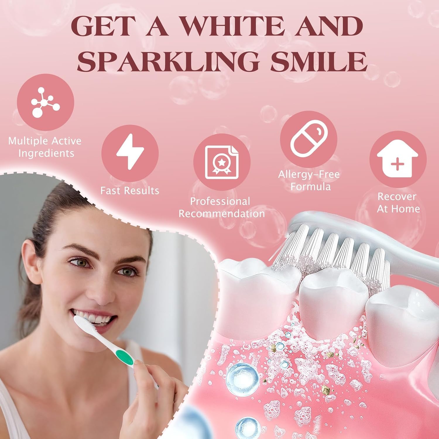 SP-6 Probiotic Whitening Toothpaste – 6 Probiotics for Whitening, Gum Health, Enamel-Safe, Fluoride-Free, Fresh Mint | 4.9 oz