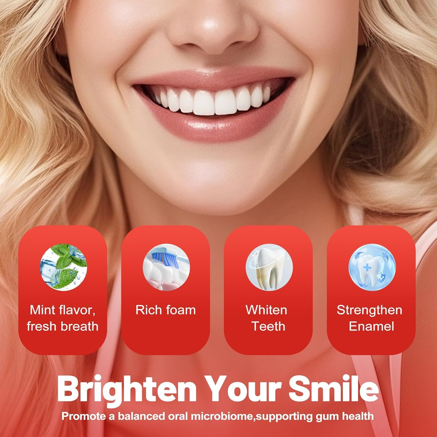 SP-6 Probiotics Whitening Toothpaste | Fluoride-Free Enamel-Safe Whitening & Fresh Breath