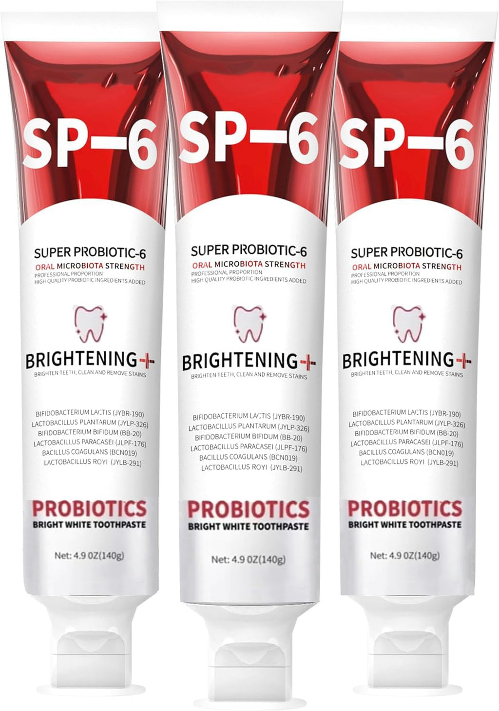 SP-6 Probiotics Whitening Toothpaste – Whitening & Gum Health, Fluoride-Free