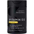 Sports Research Vitamin D3 1000 IU with Coconut MCT Oil - Immune & Bone Support