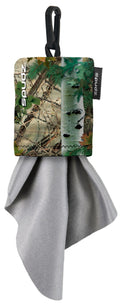 SPUDZ Classic Microfiber Lens Cleaner – Clip-On Pouch, Washable (2-Pack) | Alpine Mountain Camo 6x6 in