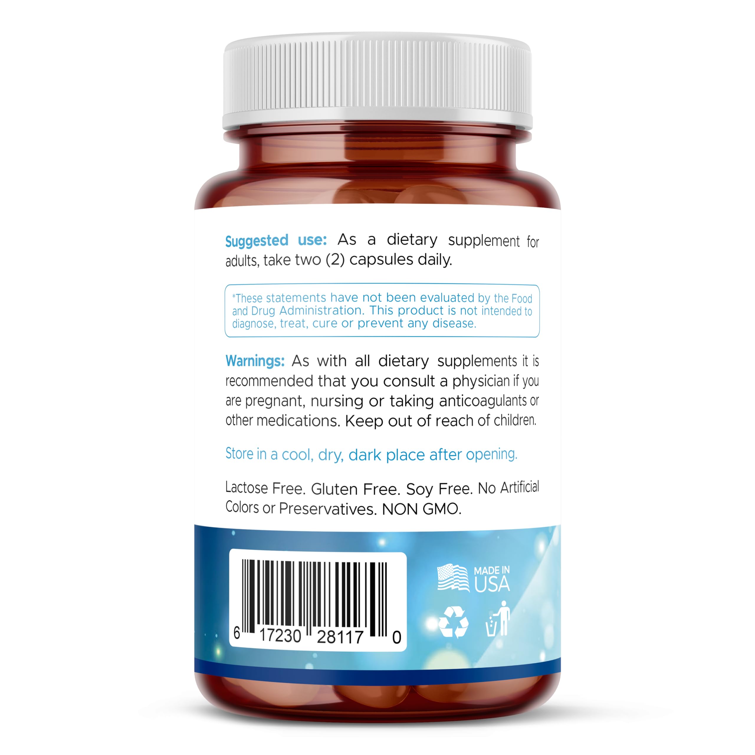 Stem Cell Supplements 500mg – Anti-Aging & Longevity (60 Caps) with Spirulina & Chlorella | Celulas Madre