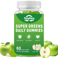 Sugar Free Supergreens Gummies – Apple Flavor, 60 Count | Immune & Gut Health