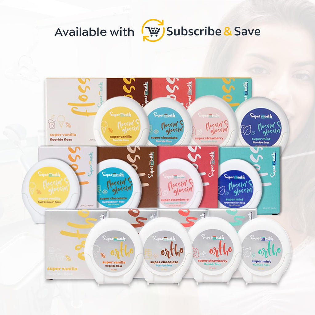 SuperMouth® Ortho Floss – Patented Expanding Floss for Braces