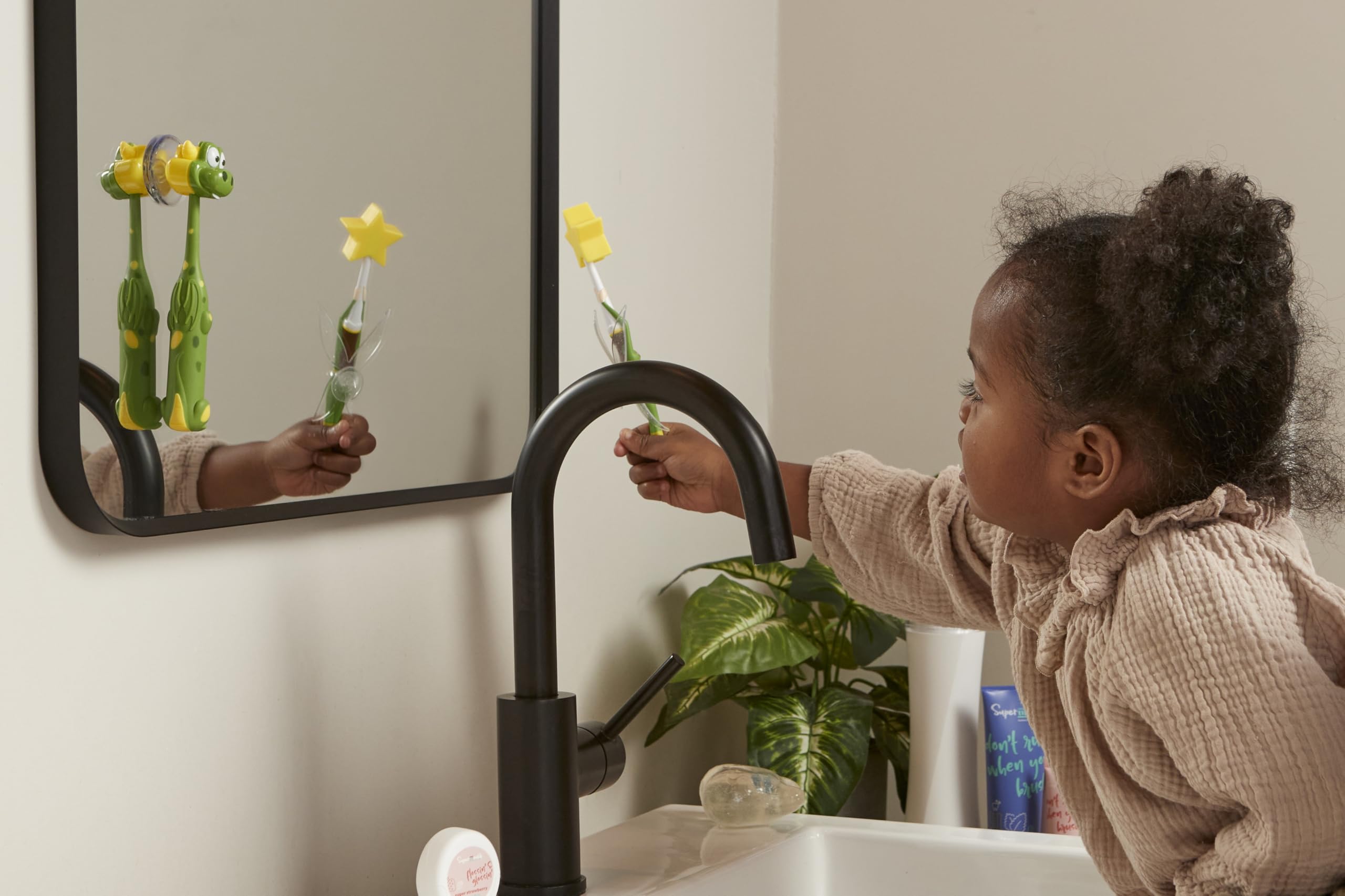 SuperMouth Toddler Ultra Soft Toothbrush – Gentle Bristles & AR Sticker