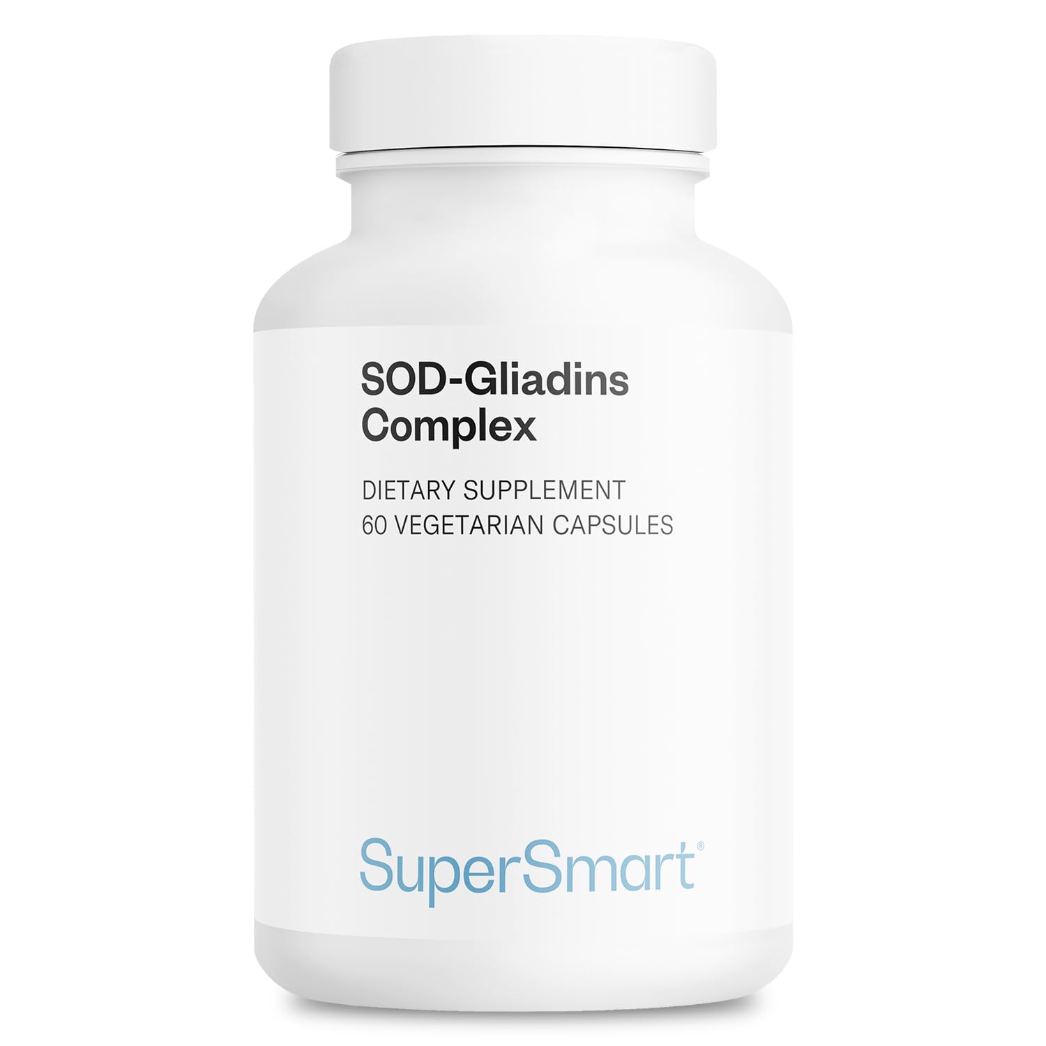 Supersmart SOD-Gliadins Complex | 500mg Daily SOD Supplement (Vegetarian, Non-GMO, Slow Release)