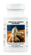 Supreme Nutrition American Ginseng – 60 Vegetarian Capsules