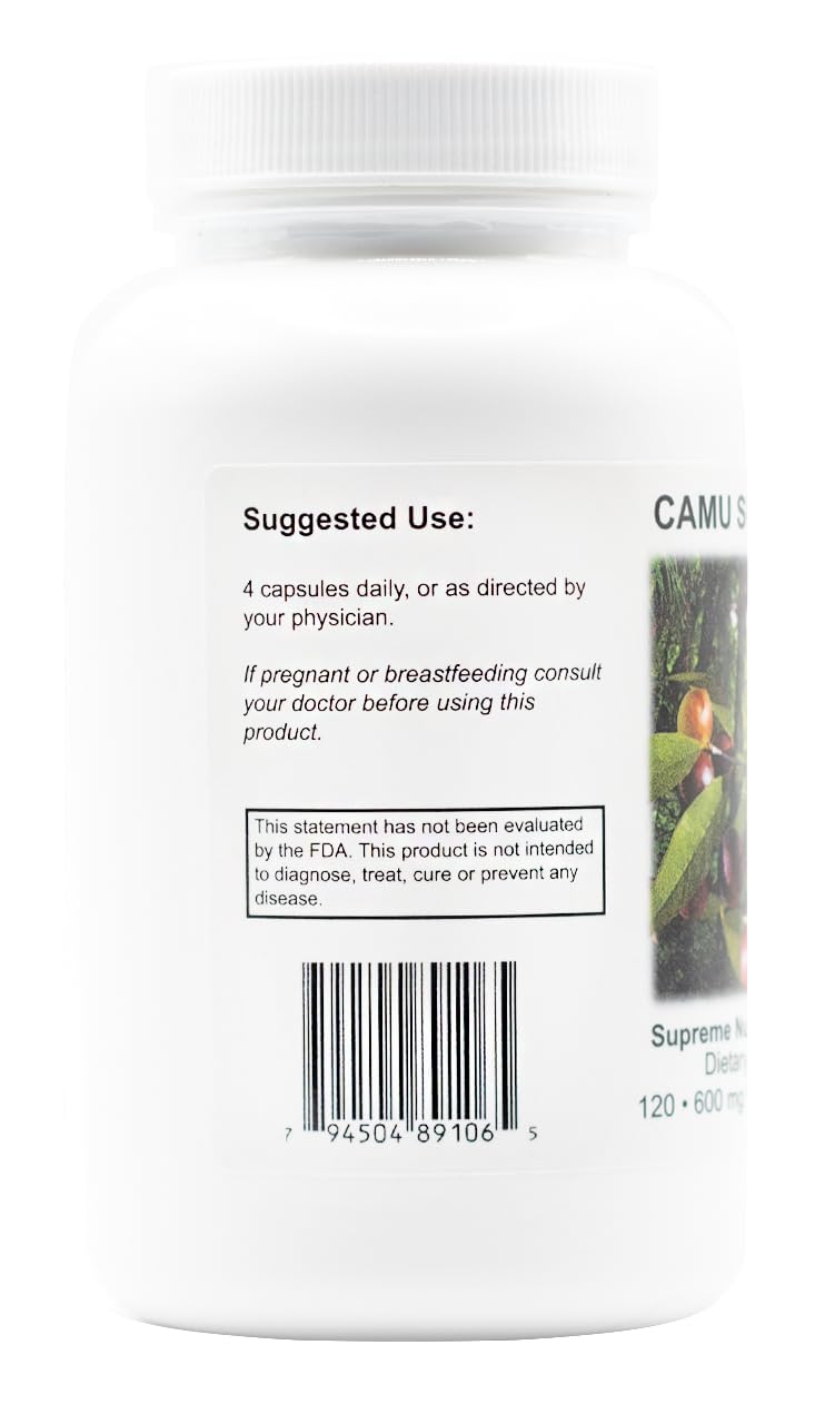 Supreme Nutrition Camu Supreme – 120 Pure Camu Camu Fruit Vegetarian Capsules