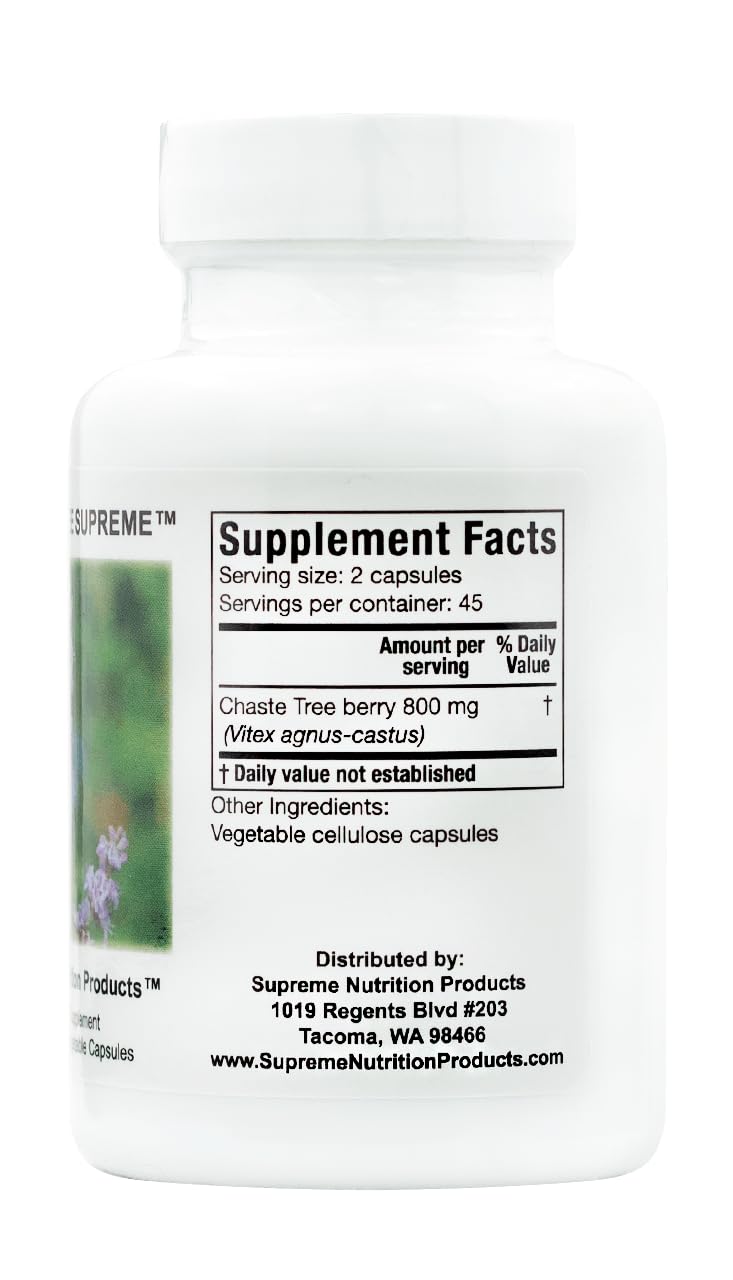 Supreme Nutrition Chaste Tree Supreme Vitex 90 Veg Capsules - Pack of 2
