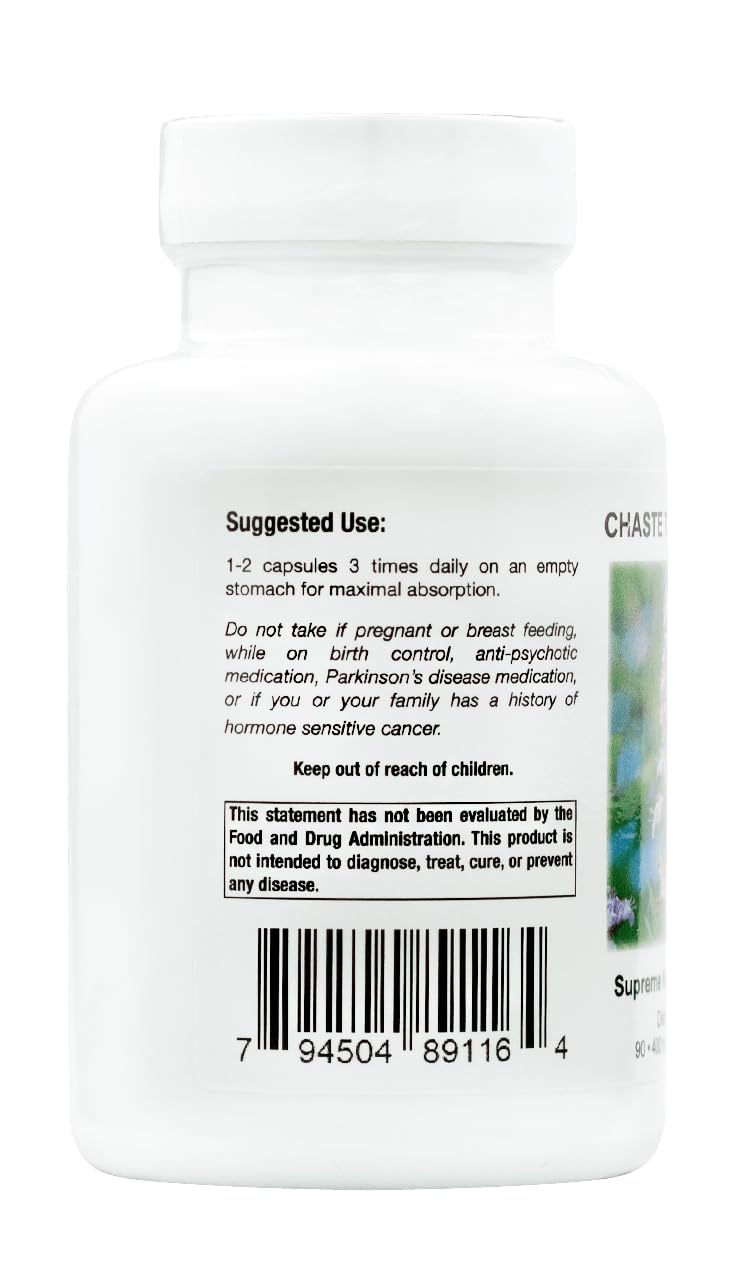 Supreme Nutrition Chaste Tree Supreme Vitex 90 Veg Capsules - Pack of 2