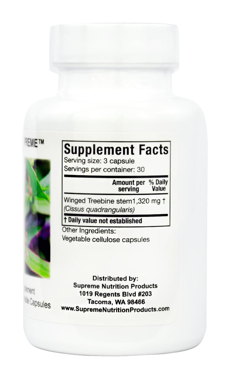 Supreme Nutrition Cissus Supreme – 90 Pure Winged Treebine Capsules (Pack of 2)