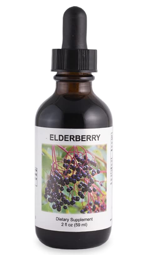 Supreme Nutrition Elderberry Tincture, 2 fl oz | 1.2 ml per Serving | 49 Servings