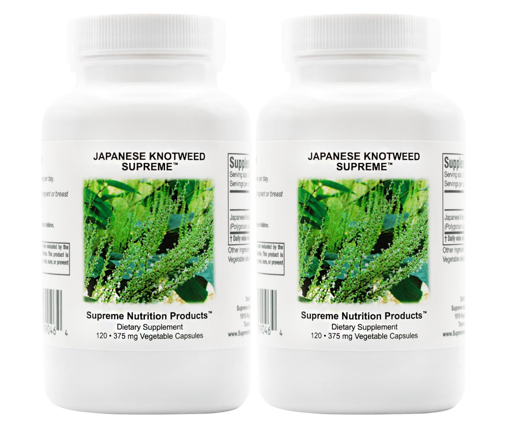 Supreme Nutrition Japanese Knotweed Supreme – 120 Pure Polygonum cuspidatum Vegetarian Capsules (2 Pack) | Lab-Tested & cGMP